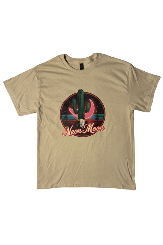 Neon Moon with a Cactus T-Shirt